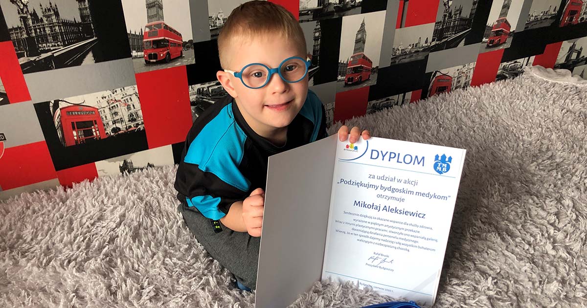 Akcja „ Podziękujmy bydgoskim medykom”.